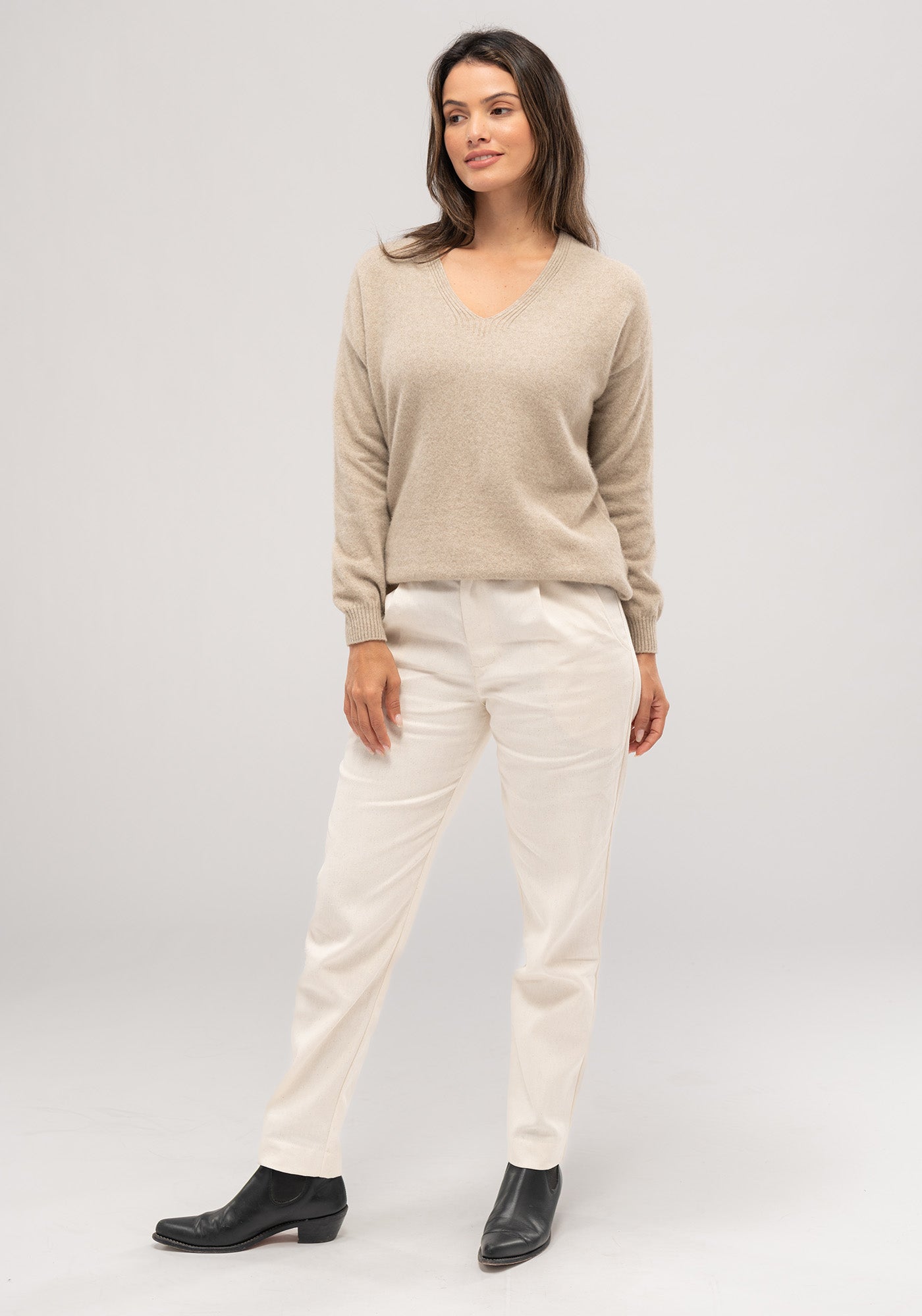 Untouched World, cashmere, possum & silk blend, eco & sustainable, Exclusive Kapua yarn, premium possum fibre blended with cashmere & mulberry Silk, luxuriously soft, lightweight, pill-resistant, itch free for sensitive skin, weightless warmth, pill-resistant, silky soft & comfortable, gift, women’s wear, knitwear, Made in New Zealand, stylish, washable, natural, eco-friendly, clothing, breathable, biodegradable, Shopology, relax V neck sweater, local, exclusive CBD, Canterbury made