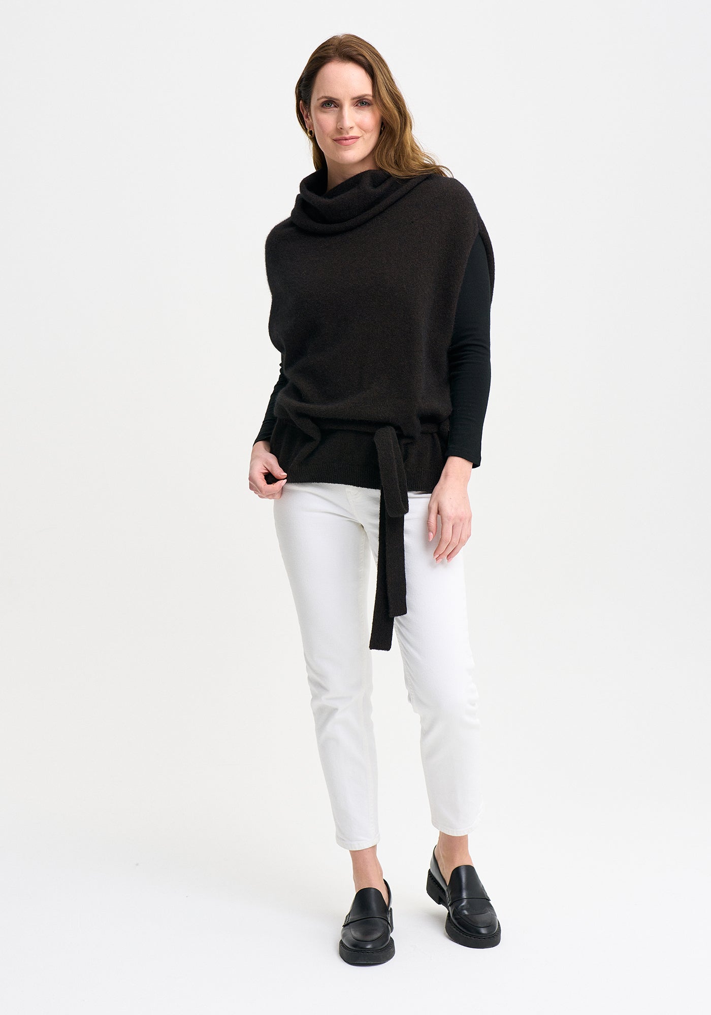 MerinoMink - Cassie Belted Cape