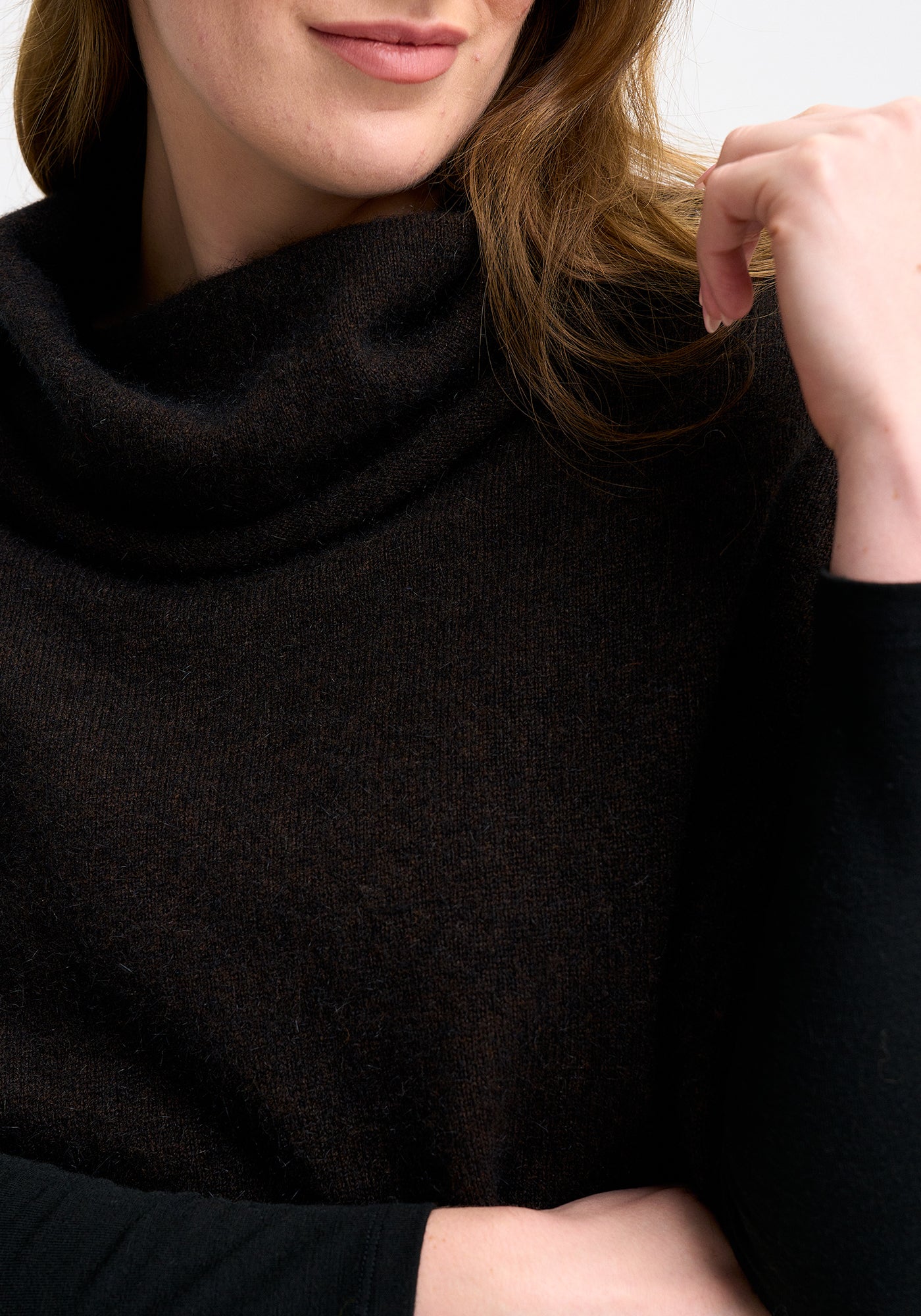 MerinoMink - Cassie Belted Cape