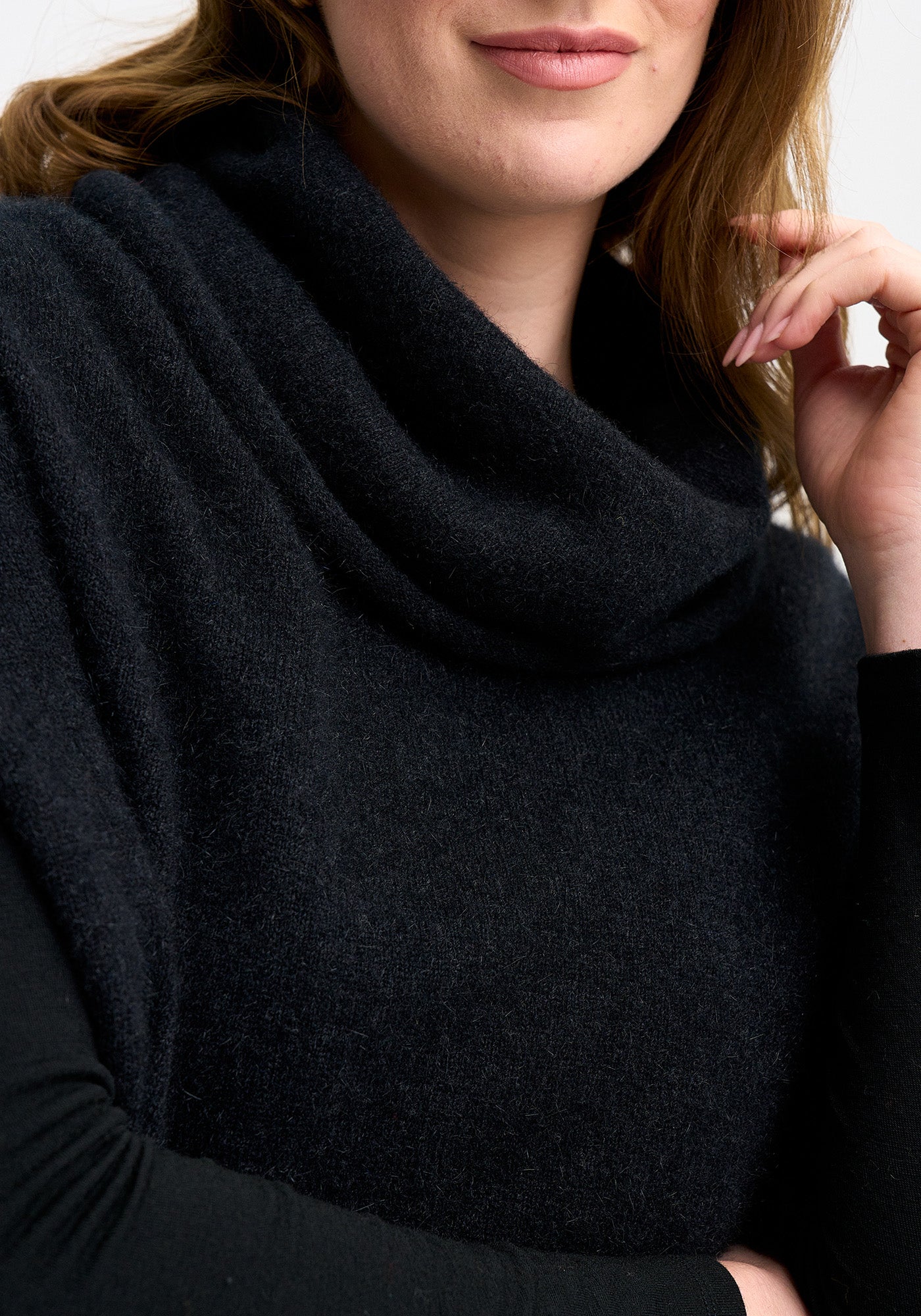 MerinoMink - Cassie Belted Cape