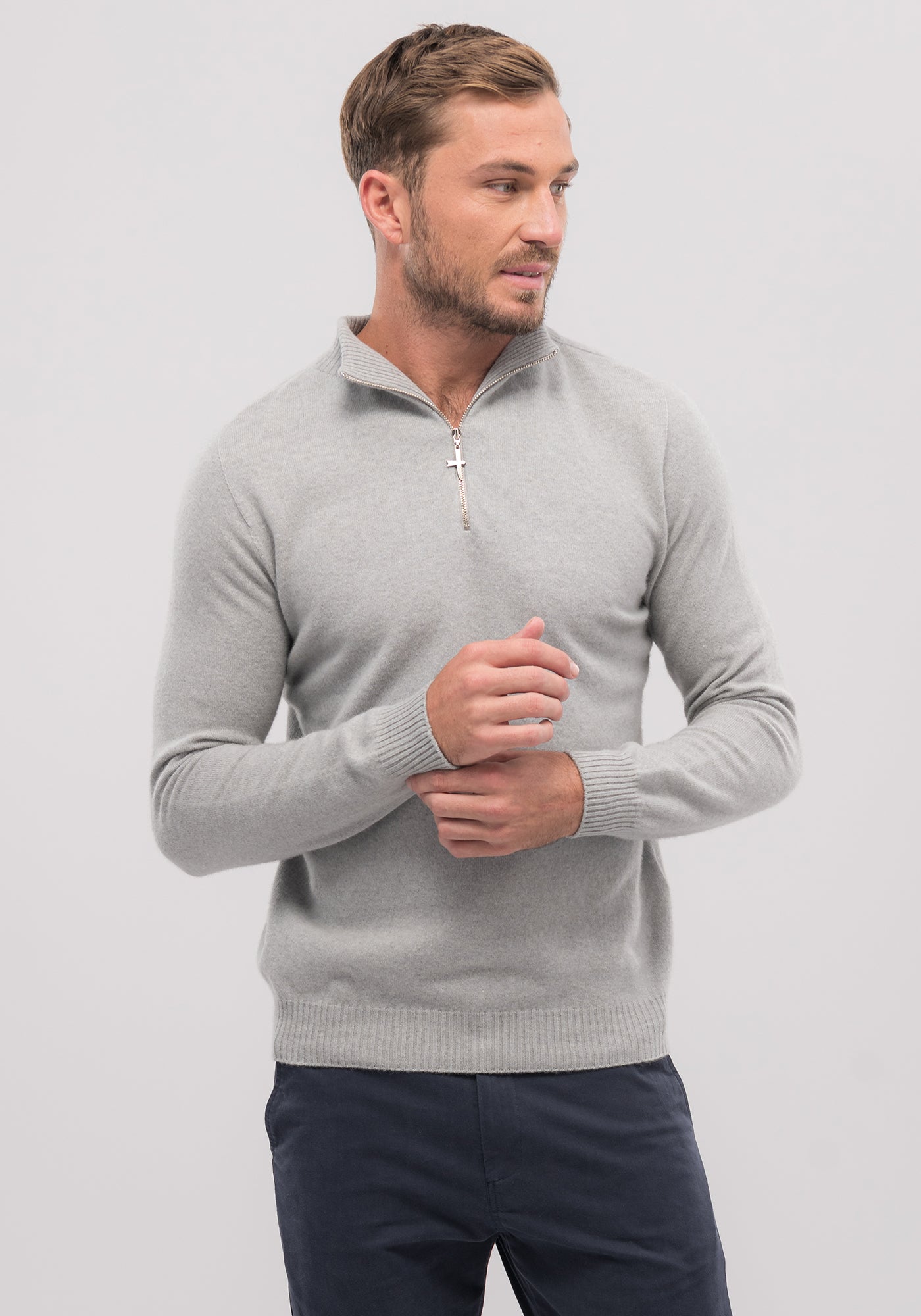 Untouched World, Cassum blend of merino, possum, cashmere & silk, luxurious, seasonal jumper, unisex, menswear, luxuriously soft, lightweight, pill-resistant, itch free for sensitive skin, weightless warmth, pill-resistant, silky soft & comfortable, gift, knitwear, Made in New Zealand, stylish, washable, natural, eco-friendly, clothing, breathable, biodegradable, Shopology, half-zip front jumper, Canterbury made, local, exclusive CBD, unisex