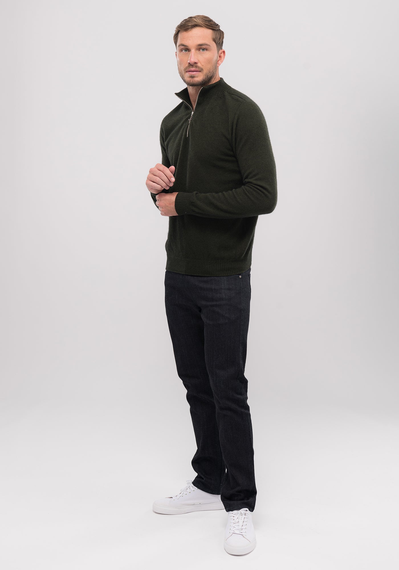 Untouched World, Cassum blend of merino, possum, cashmere & silk, luxurious, seasonal jumper, unisex, menswear, luxuriously soft, lightweight, pill-resistant, itch free for sensitive skin, weightless warmth, pill-resistant, silky soft & comfortable, gift, knitwear, Made in New Zealand, stylish, washable, natural, eco-friendly, clothing, breathable, biodegradable, Shopology, half-zip front jumper, Canterbury made, local, exclusive CBD, unisex