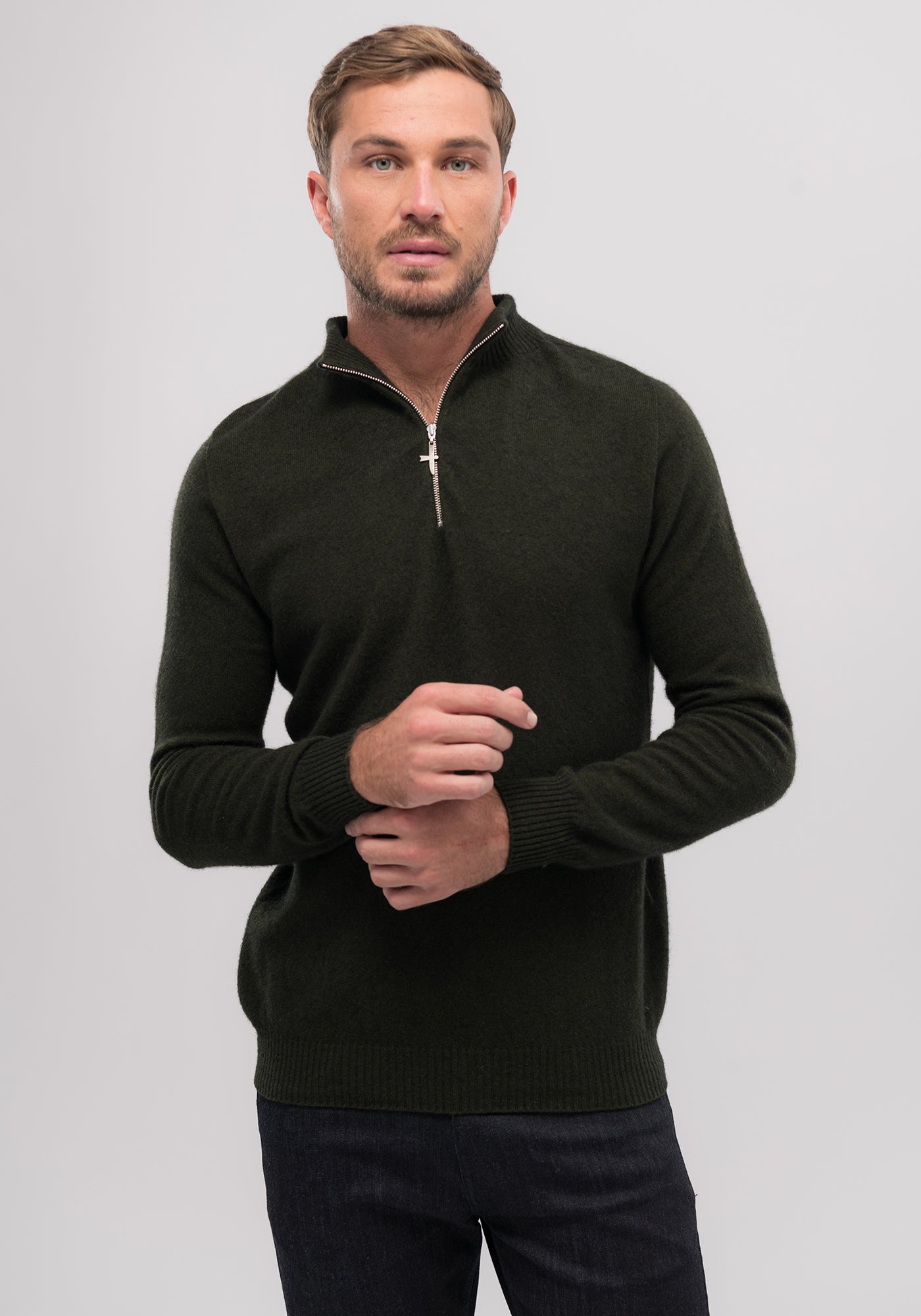 Untouched World, Cassum blend of merino, possum, cashmere & silk, luxurious, seasonal jumper, unisex, menswear, luxuriously soft, lightweight, pill-resistant, itch free for sensitive skin, weightless warmth, pill-resistant, silky soft & comfortable, gift, knitwear, Made in New Zealand, stylish, washable, natural, eco-friendly, clothing, breathable, biodegradable, Shopology, half-zip front jumper, Canterbury made, local, exclusive CBD, unisex