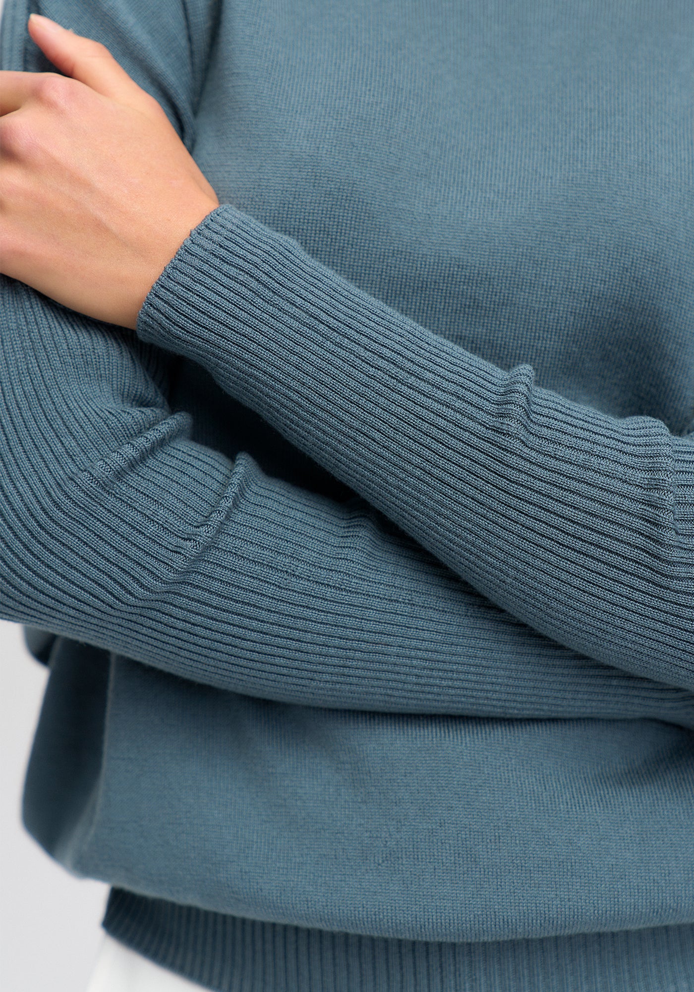 The Mira Sweater from Untouched World's Merino collection available shopology, Christchurch CBD. Mira is soft, warm, and flatters a whole lot of bodies with its graceful ribbed, dolman sleeves and boat neckline. Made from UTW's machine washable merino, it’s super easy care and perfect for autumn through to spring with its fitted hem and sleeves to keep the cold out. In warmer climate's works well in the Winter too. An elegant Style to take you anywhere.