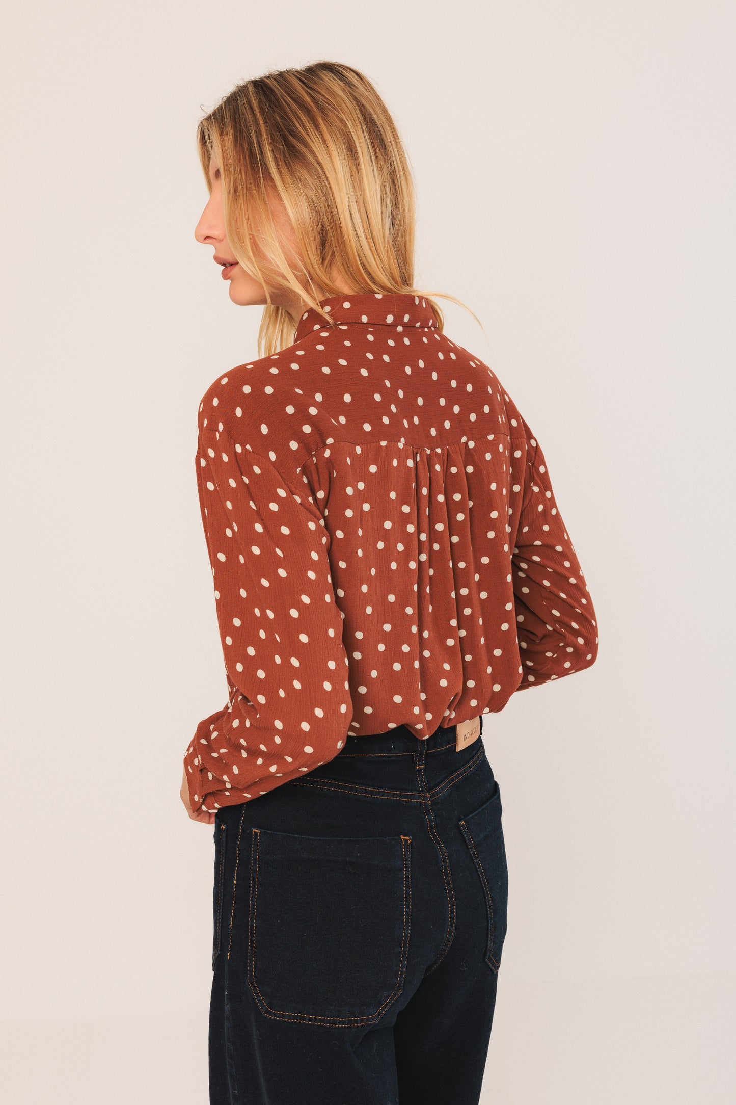 Terracotta Polka Dot