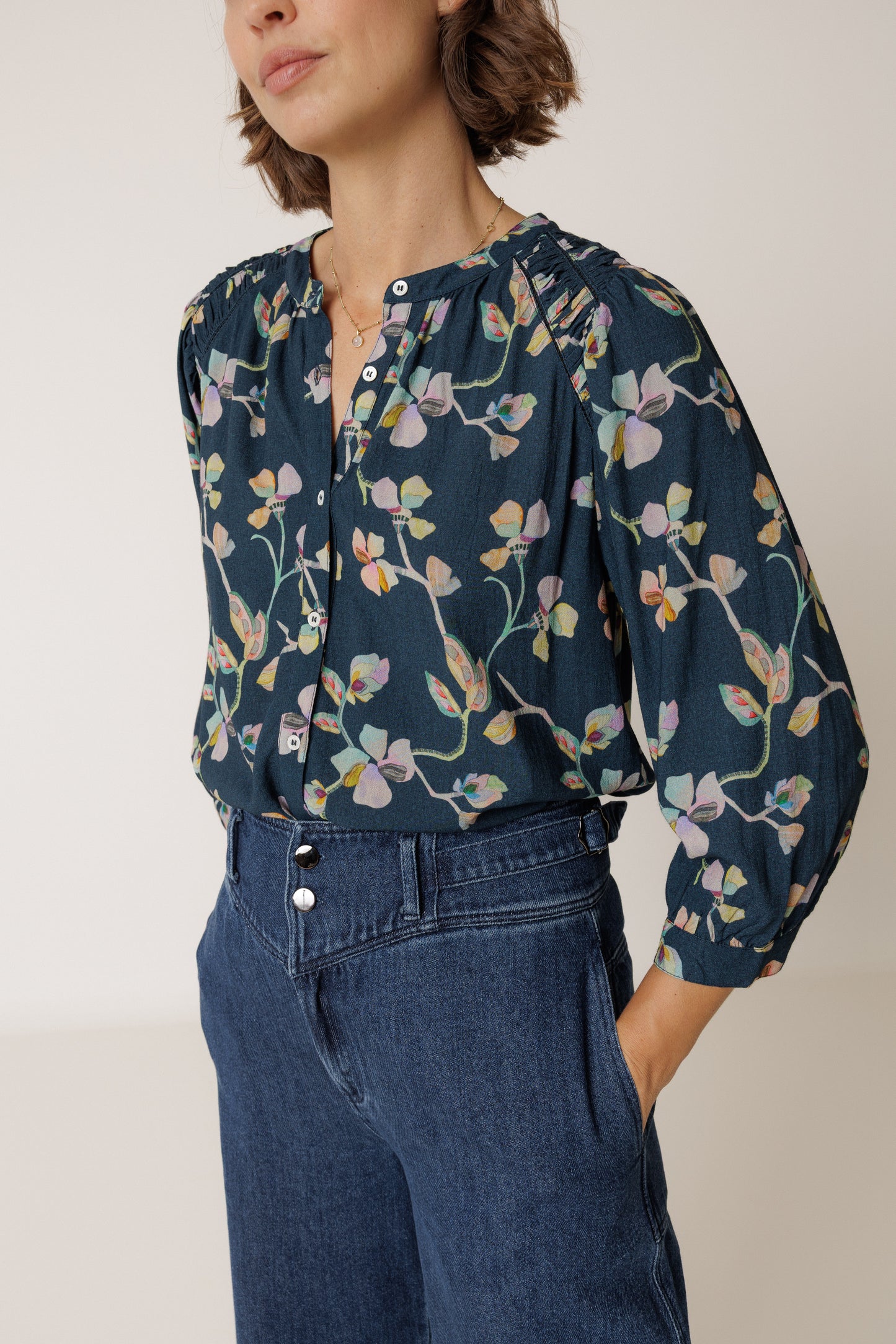 Ruched Detail Shirt