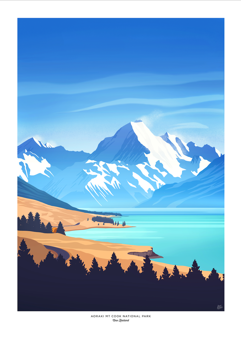 LoveThyLand Artwork - various sizes, towns and collections