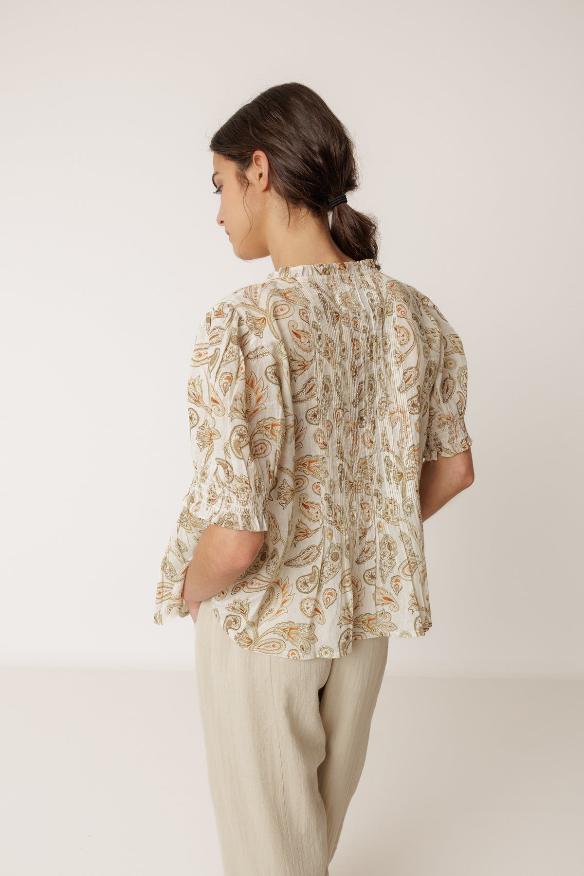 Micro-Ruffle Shirt