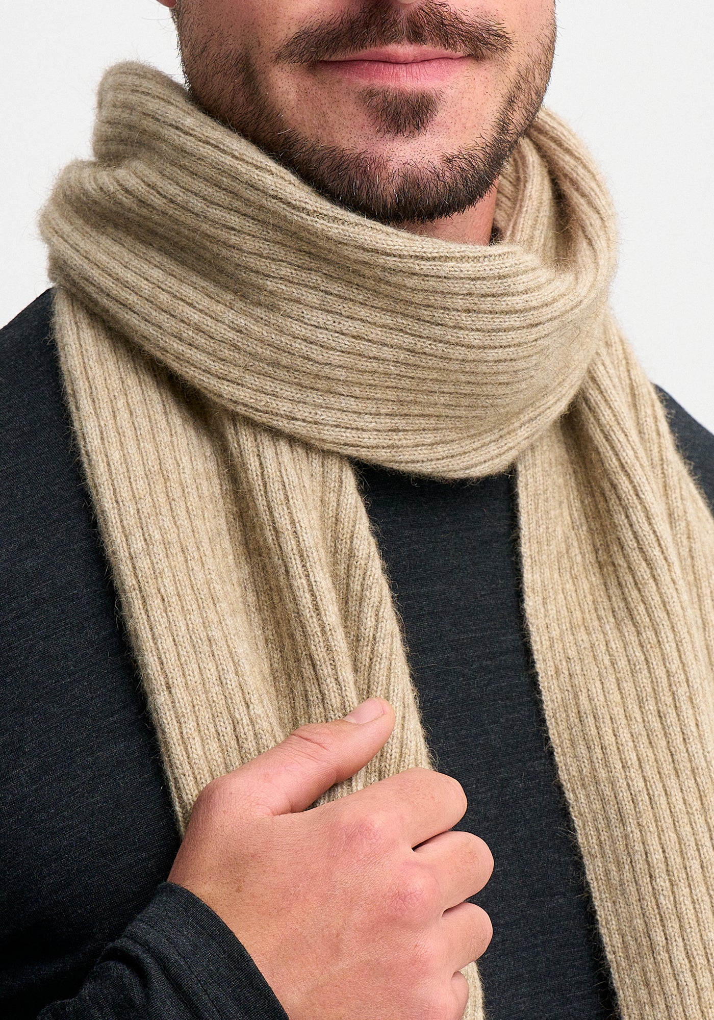 Merinomink - Ribbed Scarf
