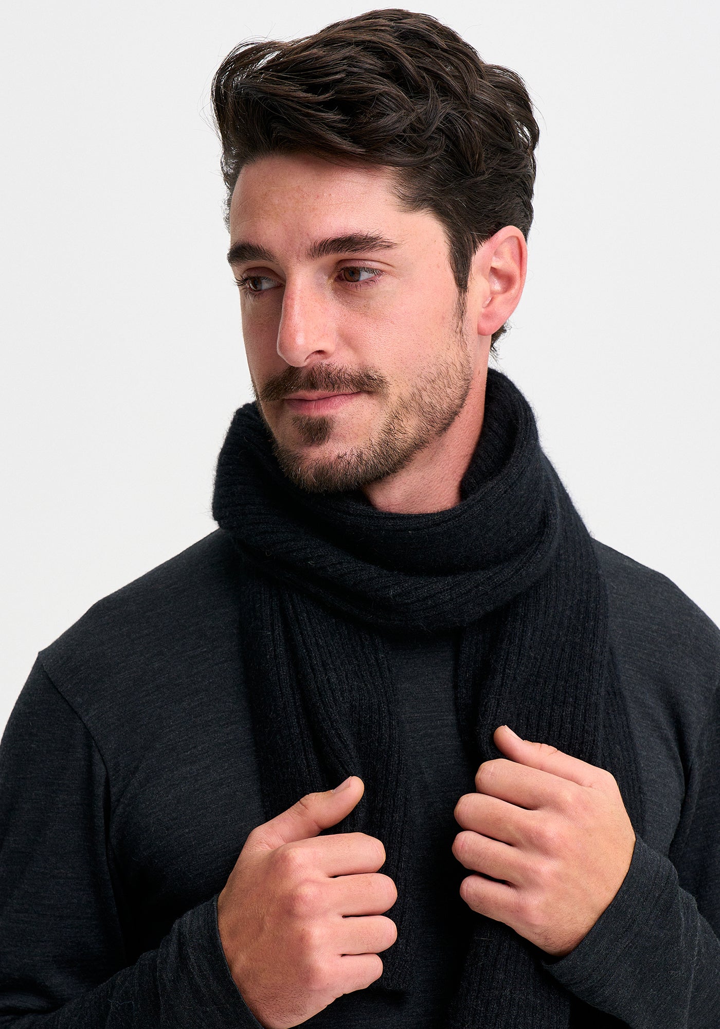 Merinomink - Ribbed Scarf