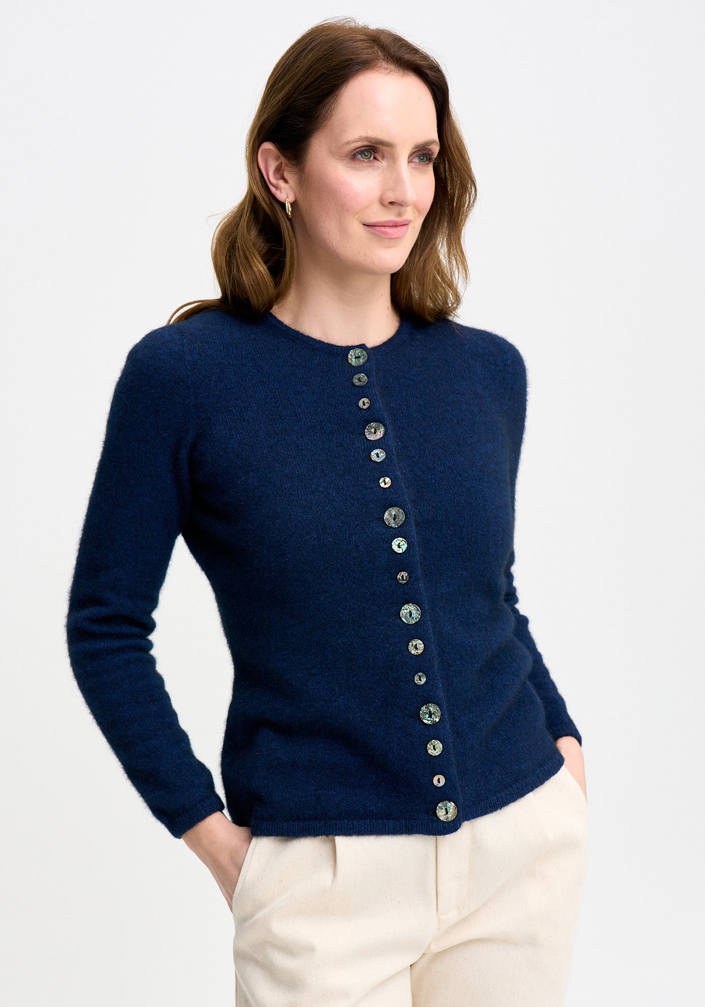 Merinomink - Shell cardigan