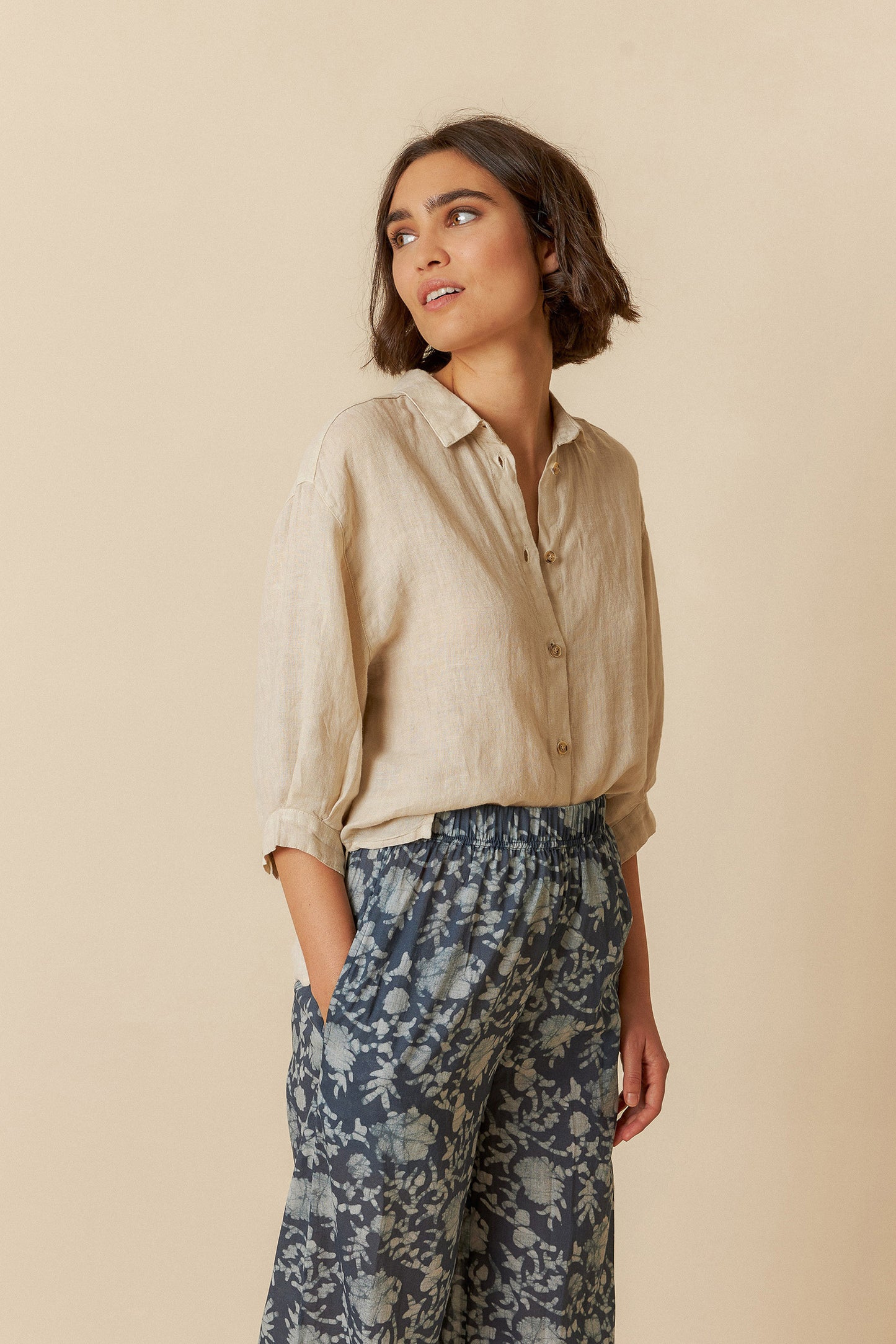 Short Sleeve Linen Shirt