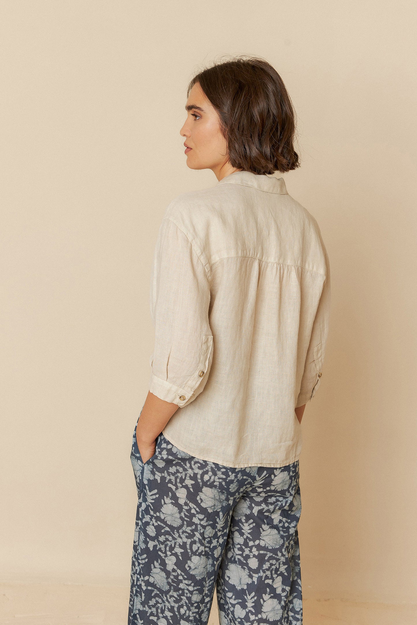 Short Sleeve Linen Shirt