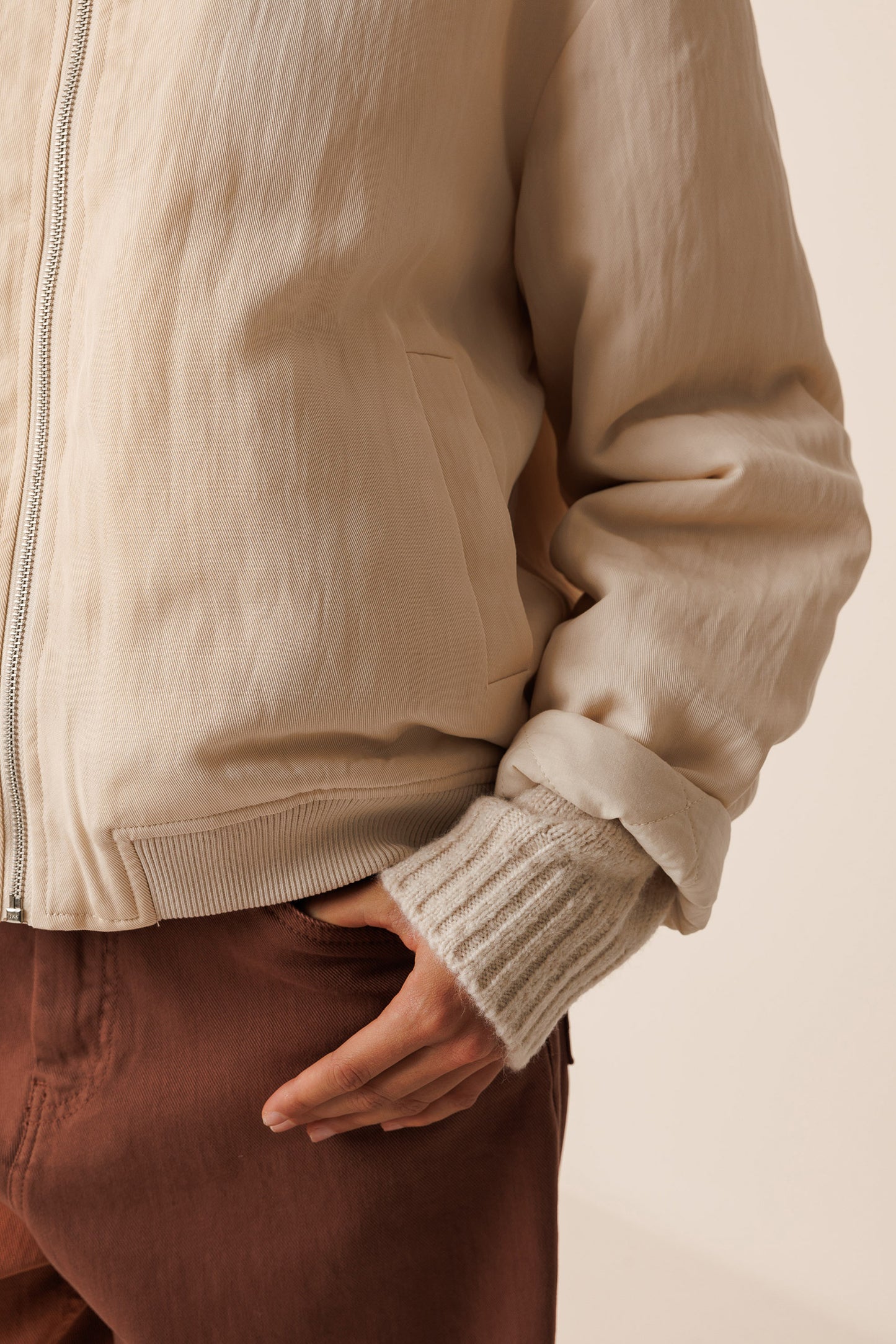 Satin Bomber Jacket