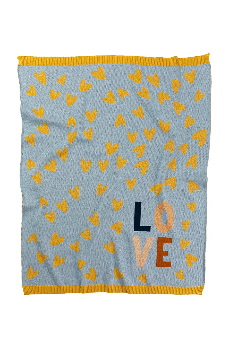 Love Heart Baby Blanket