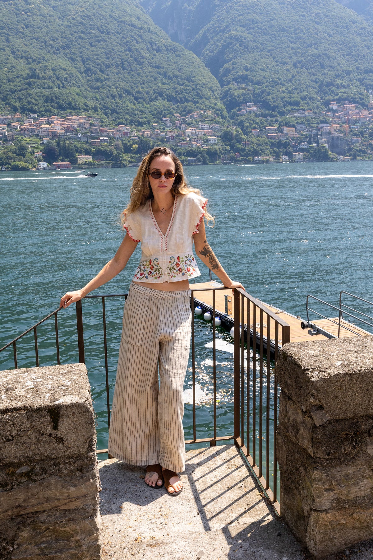 Striped Linen Pants