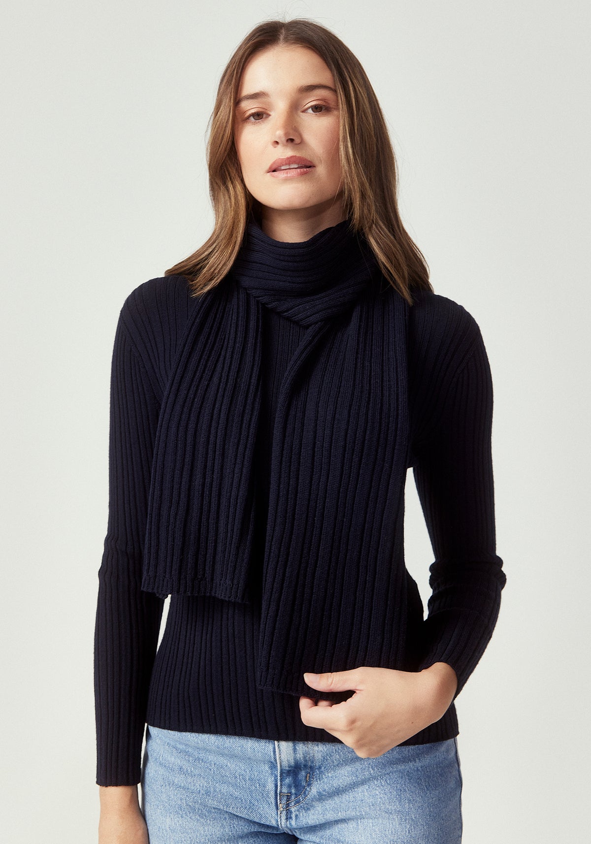 Rib Merino Scarf
