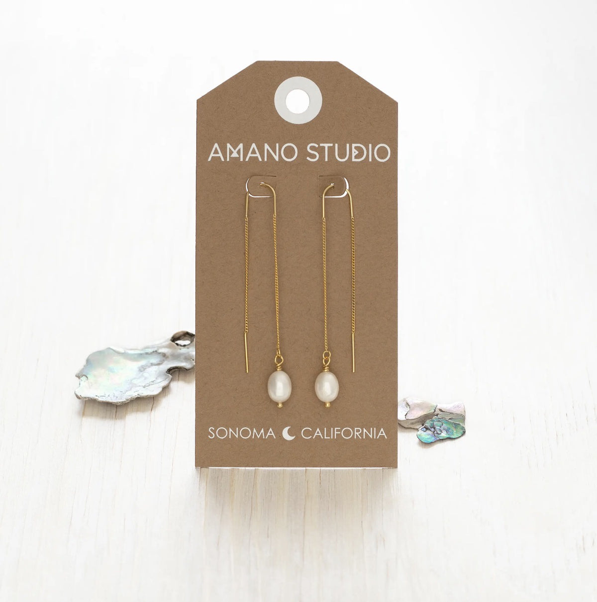 Pearl Threader Earrings