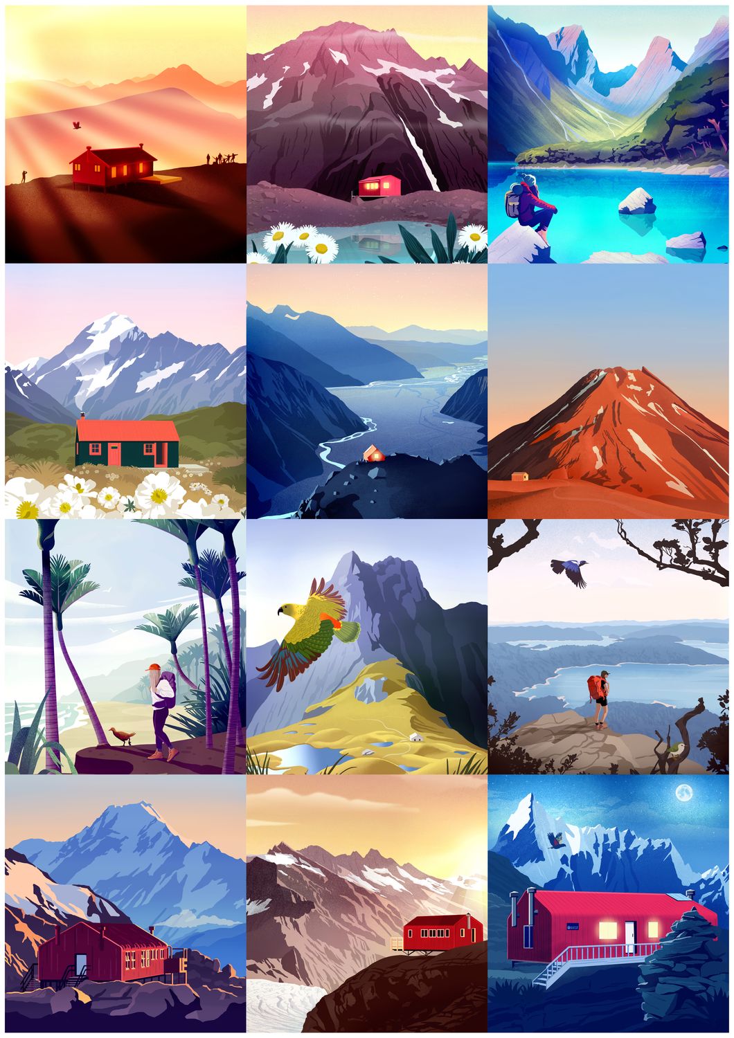 LoveThyLand Artwork - various sizes, towns and collections