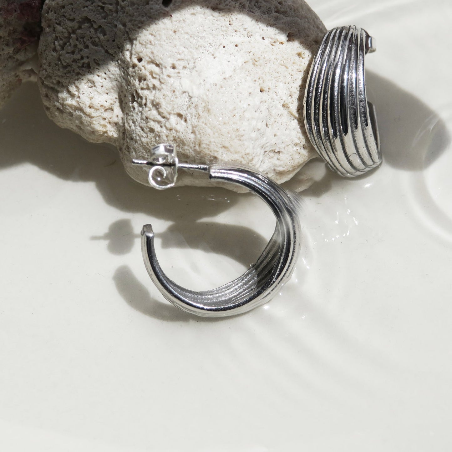 Onaria Silver Hoops