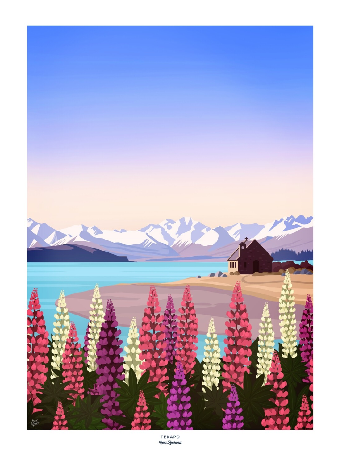 LoveThyLand Artwork - various sizes, towns and collections
