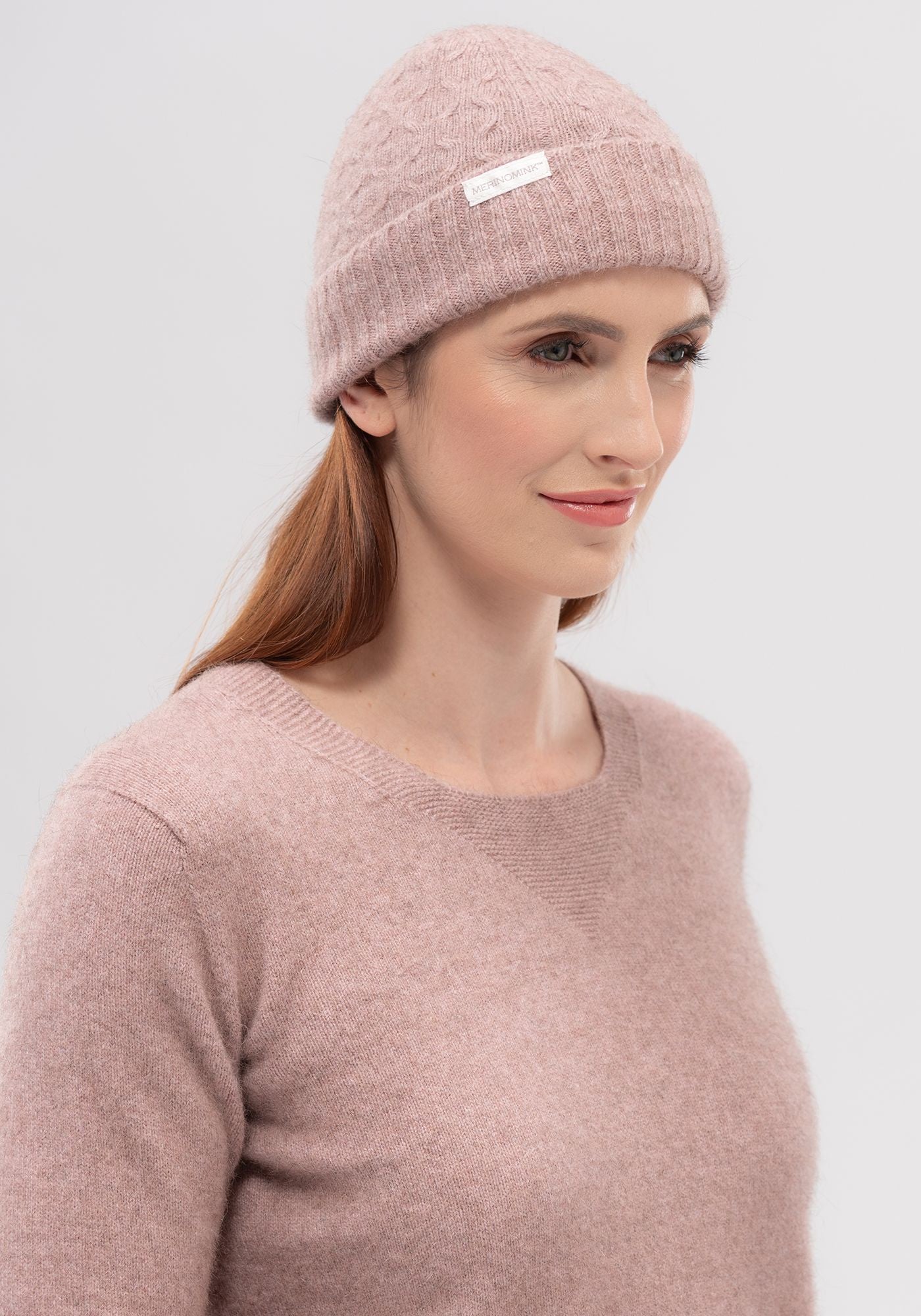 Chloe Beanie, Merinomink available shopology. Featuring the unique Chloe stitch, this stylish beanie will help your head stay warm even in the harshest weather. Unisex Beane. 50% merino, 40% possum, 10% mulberry silk Made locally Christchurch, New Zealand.