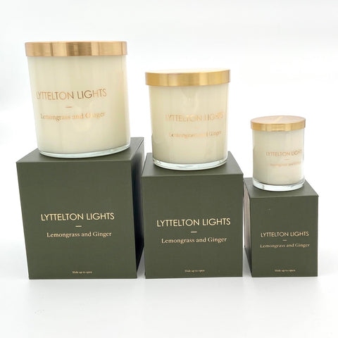 Lemongrass and Ginger Lyttelton Lights Candle