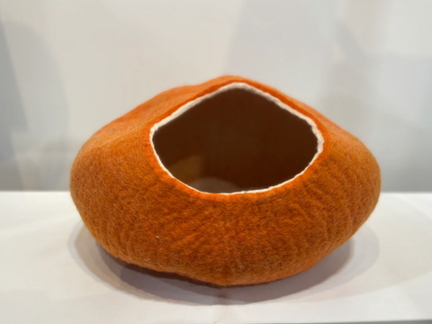 NZ wool felted cat pods or for small animals. The perfect cosy bed for your cats or small animals