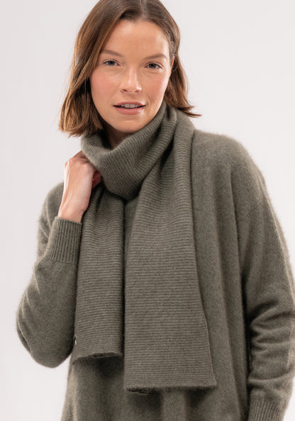 Luxurious Relax scarf, Untouched World, cashmere, possum & silk blend, eco & sustainable, Exclusive Kapua yarn, premium possum fibre blended with cashmere & mulberry Silk, luxuriously soft, lightweight, pill-resistant, itch free for sensitive skin, weightless warmth, pill-resistant, silky soft & comfortable, gift, women’s wear, knitwear, Made in New Zealand, stylish, washable, natural, eco-friendly, clothing, breathable, Shopology, unisex scarf, exclusive CBD, Canterbury made, local