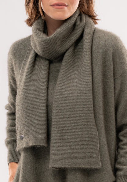 Luxurious Relax scarf, Untouched World, cashmere, possum & silk blend, eco & sustainable, Exclusive Kapua yarn, premium possum fibre blended with cashmere & mulberry Silk, luxuriously soft, lightweight, pill-resistant, itch free for sensitive skin, weightless warmth, pill-resistant, silky soft & comfortable, gift, women’s wear, knitwear, Made in New Zealand, stylish, washable, natural, eco-friendly, clothing, breathable, Shopology, unisex scarf, exclusive CBD, Canterbury made, local