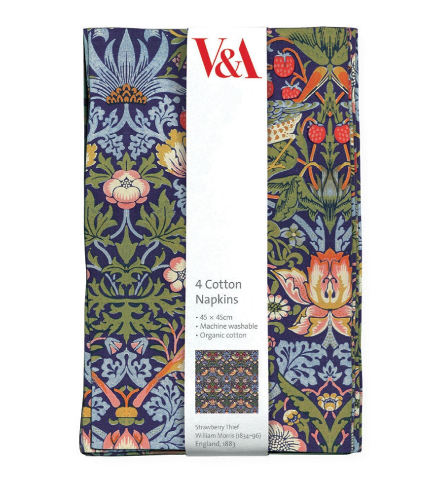 V&A Organic Cotton Napkins - 2 Styles