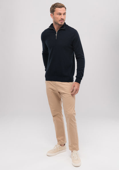 Untouched World, Cassum blend of merino, possum, cashmere & silk, luxurious, seasonal jumper, unisex, menswear, luxuriously soft, lightweight, pill-resistant, itch free for sensitive skin, weightless warmth, pill-resistant, silky soft & comfortable, gift, knitwear, Made in New Zealand, stylish, washable, natural, eco-friendly, clothing, breathable, biodegradable, Shopology, half-zip front jumper, Canterbury made, local, exclusive CBD, unisex