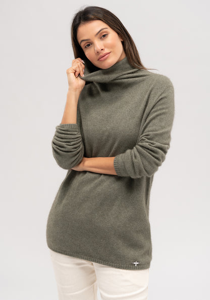 Untouched World, cashmere, possum & silk blend, eco & sustainable, Exclusive Kapua yarn, premium possum fibre blended with cashmere & mulberry Silk, luxuriously soft, lightweight, pill-resistant, itch free for sensitive skin, weightless warmth, pill-resistant, silky soft & comfortable, gift, women’s wear, knitwear, Made in New Zealand, stylish, washable, natural, eco-friendly, clothing, breathable, biodegradable, Shopology, float sweater, roll neck, exclusive CBD, local, Canterbury made