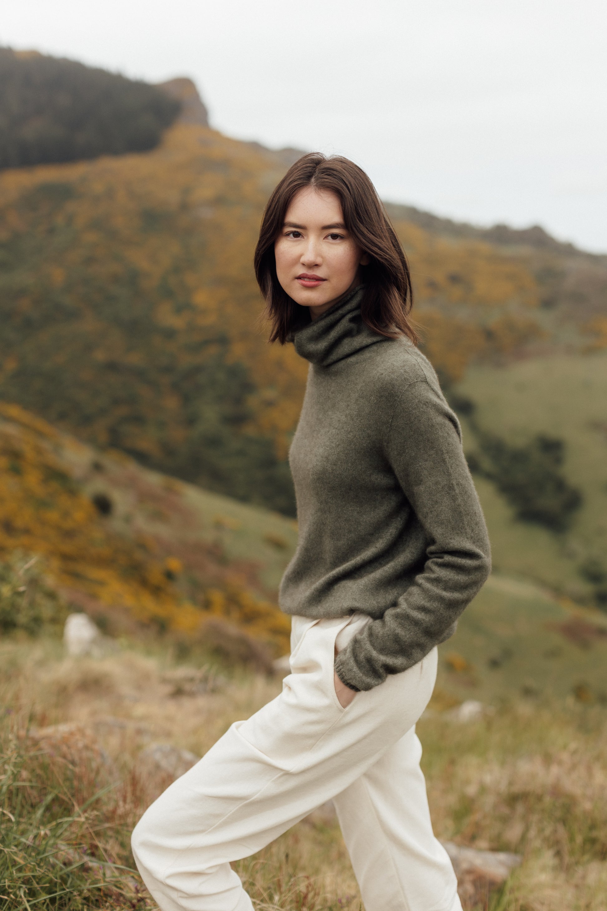 Untouched World, cashmere, possum & silk blend, eco & sustainable, Exclusive Kapua yarn, premium possum fibre blended with cashmere & mulberry Silk, luxuriously soft, lightweight, pill-resistant, itch free for sensitive skin, weightless warmth, pill-resistant, silky soft & comfortable, gift, women’s wear, knitwear, Made in New Zealand, stylish, washable, natural, eco-friendly, clothing, breathable, biodegradable, Shopology, float sweater, roll neck, exclusive CBD, local, Canterbury made