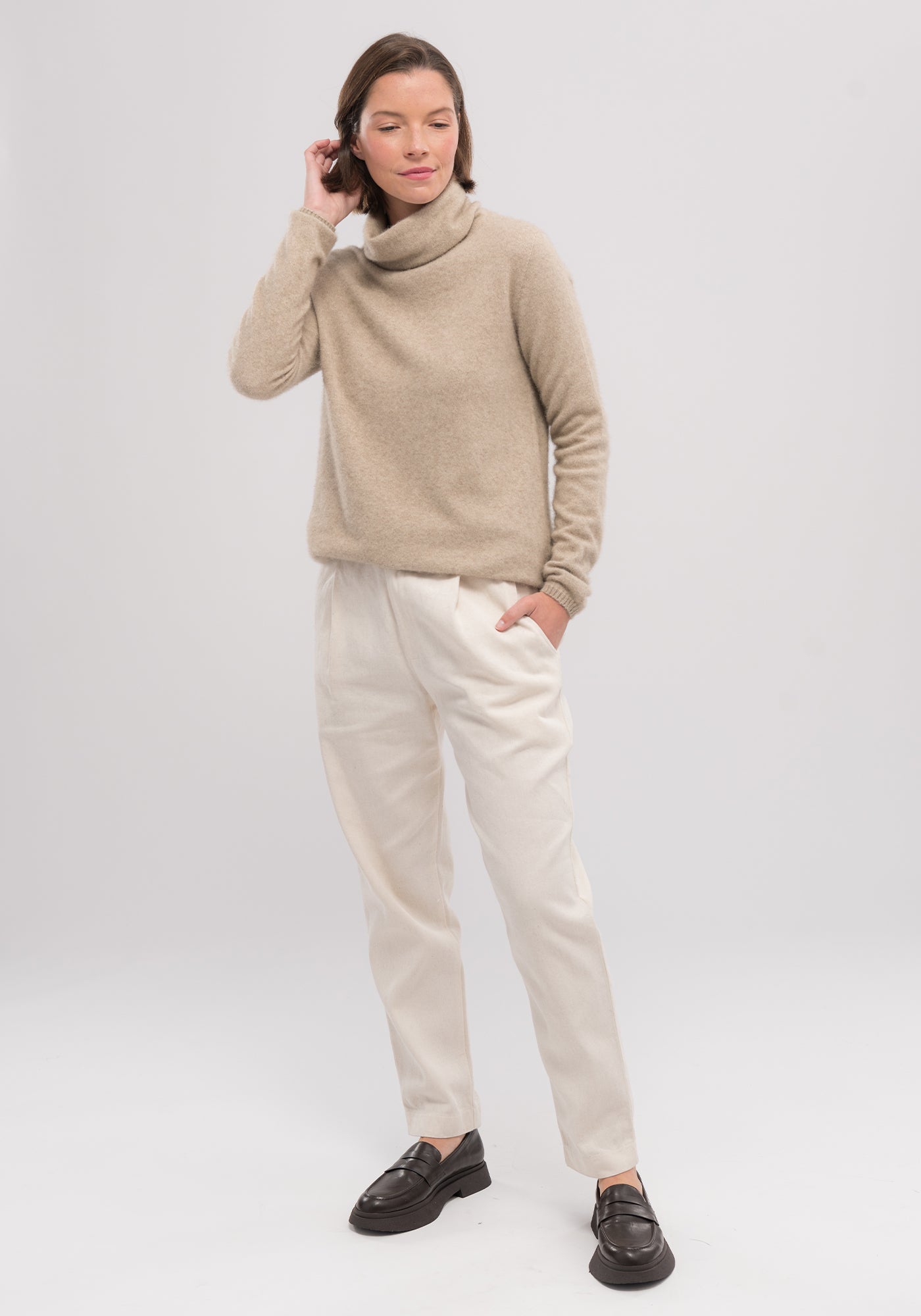 Untouched World, cashmere, possum & silk blend, eco & sustainable, Exclusive Kapua yarn, premium possum fibre blended with cashmere & mulberry Silk, luxuriously soft, lightweight, pill-resistant, itch free for sensitive skin, weightless warmth, pill-resistant, silky soft & comfortable, gift, women’s wear, knitwear, Made in New Zealand, stylish, washable, natural, eco-friendly, clothing, breathable, biodegradable, Shopology, float sweater, roll neck, exclusive CBD, local, Canterbury made