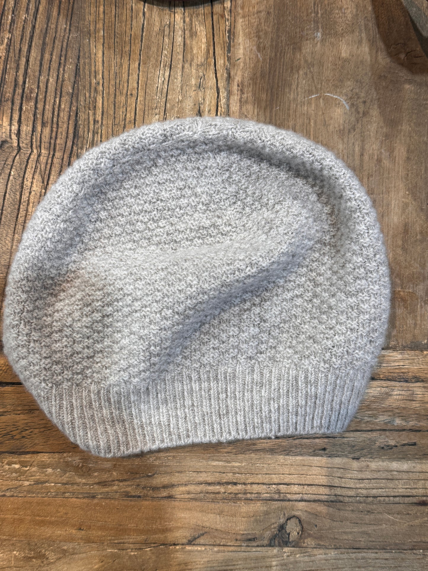 Natural Knitted Beret