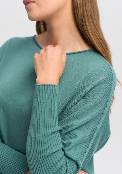 The Mira Sweater from Untouched World's Merino collection available shopology, Christchurch CBD.  &nbsp;Mira is soft, warm, and flatters a whole lot of bodies with its graceful ribbed, dolman sleeves and boat neckline. Made from UTW's machine washable merino, it’s super easy care and perfect for autumn through to spring with its fitted hem and sleeves to keep the cold out. In warmer climate's works well in the Winter too. An elegant Style to take you anywhere.