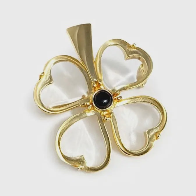 Belle Chance Clover Brooch