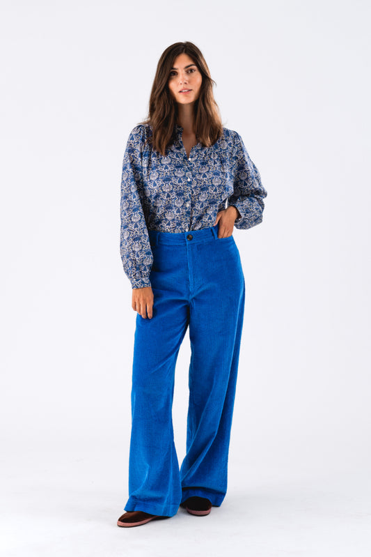 Nicky Shirt - Blue Floral