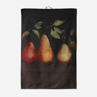 Vintage Pear Linen Tea Towel