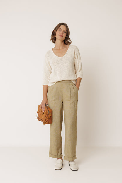 Cotton Boucle Sweater