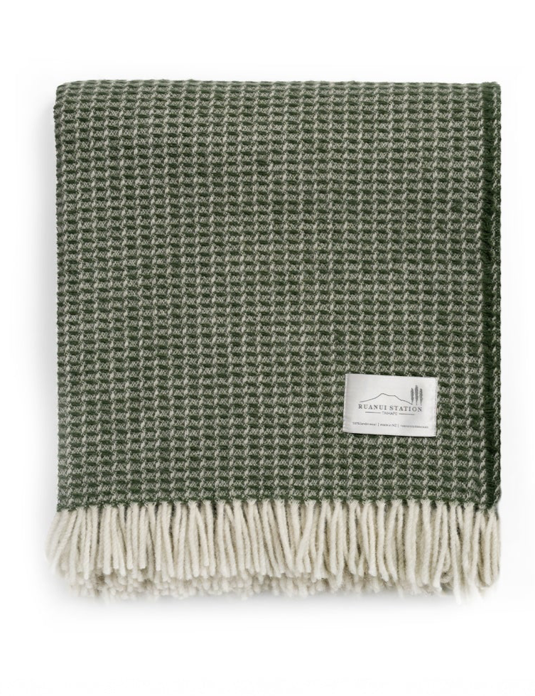 Ruanui Waffle Weave Throw