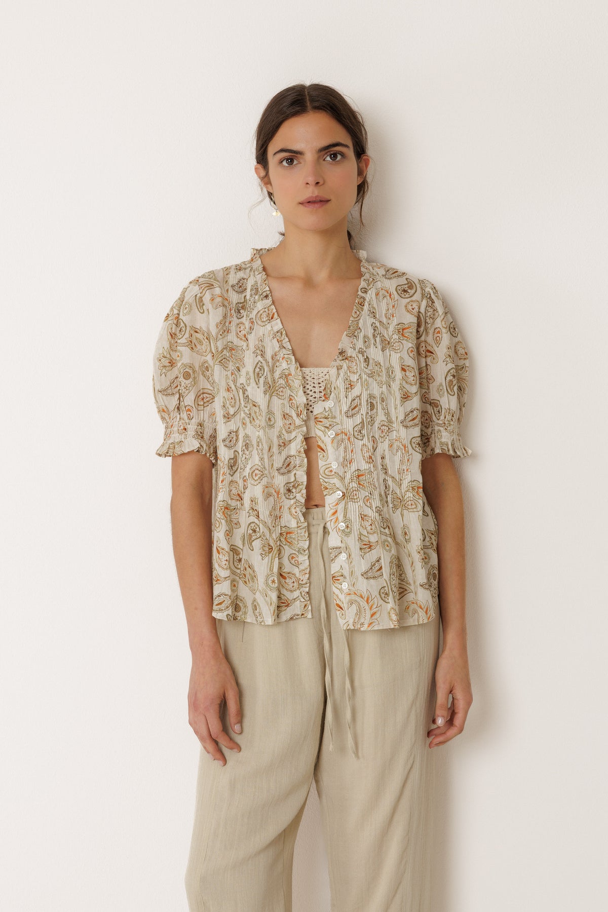 Micro-Ruffle Shirt
