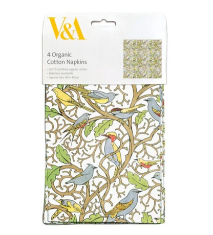 V&A Organic Cotton Napkins - 2 Styles