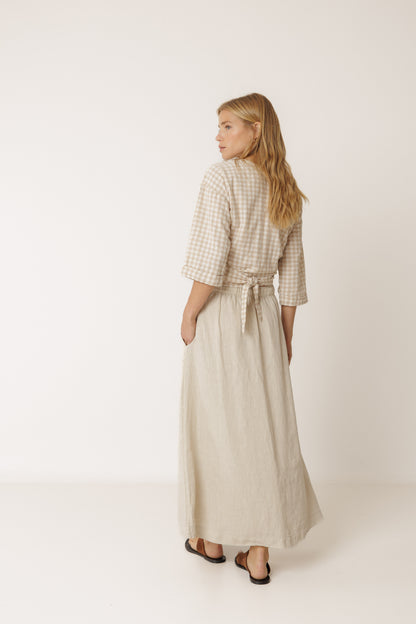 Long Linen Skirt