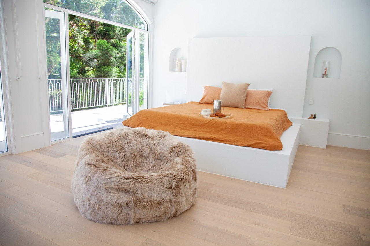 Long Wool Bean Bag