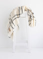 Boxed Wool Twill Throw