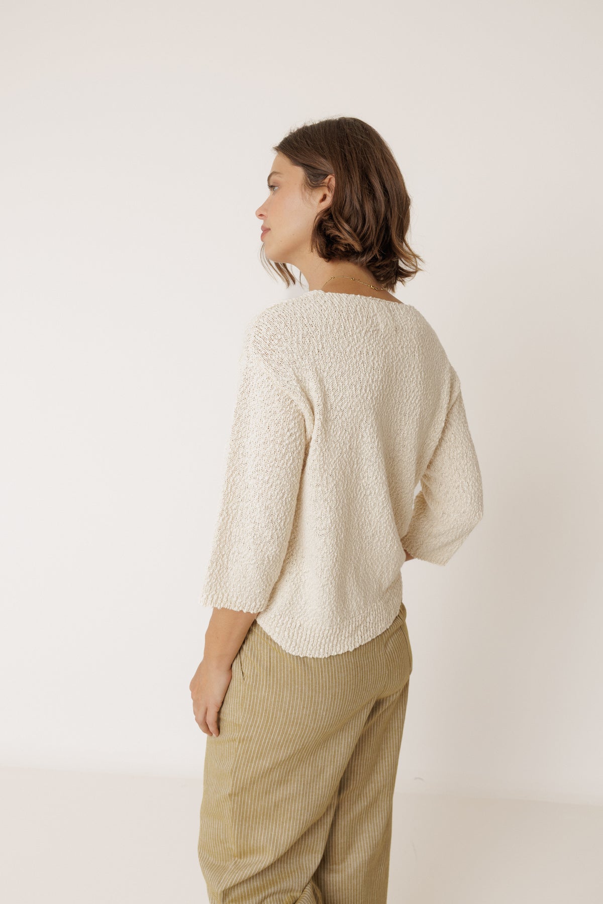 Cotton Boucle Sweater