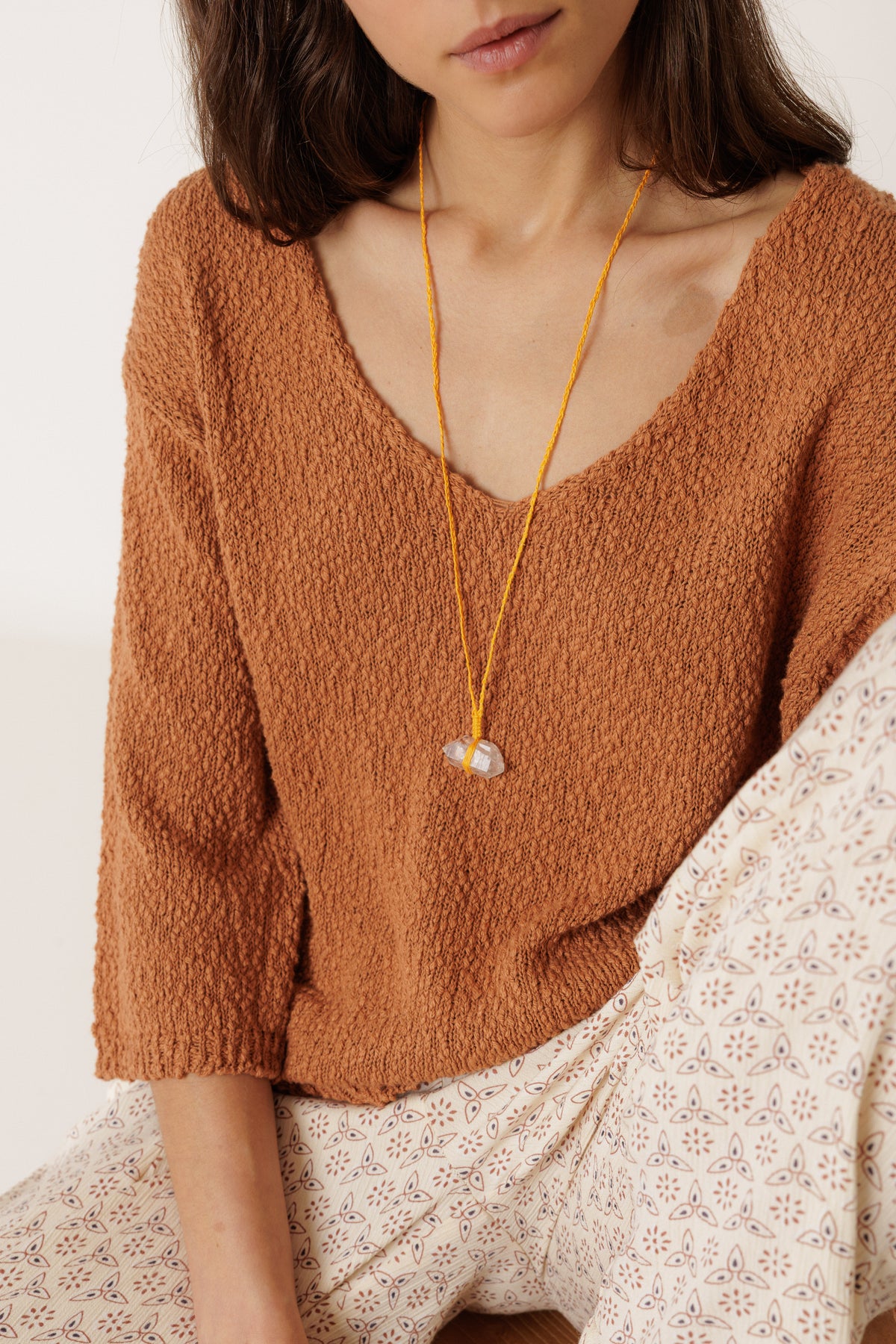 Cotton Boucle Sweater