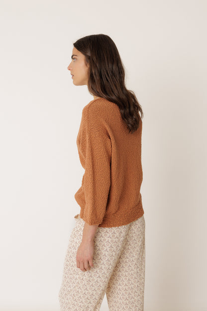 Cotton Boucle Sweater